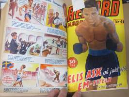 Rekord-magasinet 1947  II nr 24-47 puolivuosikerta, sisältö urheilua, kertomuksia, ajanvietettä, artikkelissa mm. Emil Zatopek, Elis Ask, Matti Järvinen...
