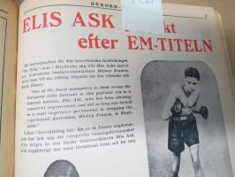 Rekord-magasinet 1947  II nr 24-47 puolivuosikerta, sisältö urheilua, kertomuksia, ajanvietettä, artikkelissa mm. Emil Zatopek, Elis Ask, Matti Järvinen...