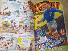 Rekord-magasinet 1947  II nr 24-47 puolivuosikerta, sisältö urheilua, kertomuksia, ajanvietettä, artikkelissa mm. Emil Zatopek, Elis Ask, Matti Järvinen...
