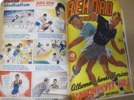 Rekord-magasinet 1947  II nr 24-47 puolivuosikerta, sisältö urheilua, kertomuksia, ajanvietettä, artikkelissa mm. Emil Zatopek, Elis Ask, Matti Järvinen...