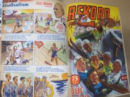 Rekord-magasinet 1947  II nr 24-47 puolivuosikerta, sisältö urheilua, kertomuksia, ajanvietettä, artikkelissa mm. Emil Zatopek, Elis Ask, Matti Järvinen...