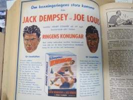 Rekord-magasinet 1947  II nr 24-47 puolivuosikerta, sisältö urheilua, kertomuksia, ajanvietettä, artikkelissa mm. Emil Zatopek, Elis Ask, Matti Järvinen...