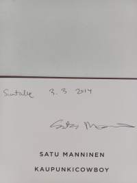 Kaupunkicowboy (signeerattu, tekijän omiste)