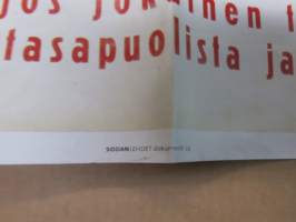 Säännöstely turvan tuo 1941-1942 - Sodan lehdet dokumentti 24 -juliste + lehti / lehdet, uustuotantoa / poster, reprint