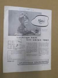 Helsingfors Journalen (Månadsrevyn) 1941 nr 2 Februari -bilaga till Helsingfors Journalen; Birgit Kronström i Suomi-Filmis "Poretta", Georg Schnéevoigt dirigent till