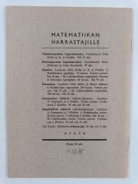 Trigonometrian alkeet : lyhyempi oppimäärä