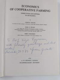 Economics of Cooperative Farming - (objectives and Optima in Hungary) (tekijän omiste)