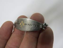 Sokeritauti - Diabetes -ranneke, terästä