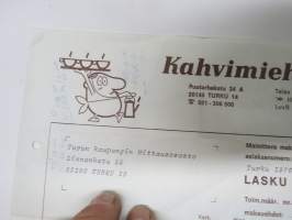 Kahvimiehet Oy, 11.3.1976 -laskulomake / asiakirja