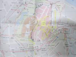 Tallinn - Schéma du transport urbain 1980 -Tallinnan katu- ja osoitekartta, ranskankielinen
