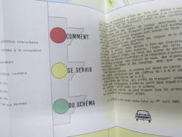 Tallinn - Schéma du transport urbain 1980 -Tallinnan katu- ja osoitekartta, ranskankielinen