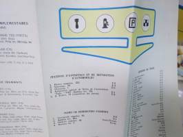 Tallinn - Schéma du transport urbain 1980 -Tallinnan katu- ja osoitekartta, ranskankielinen