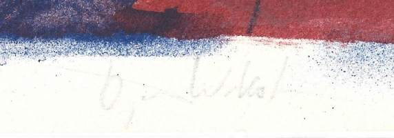 Örjan Wikström , värilitografia sign  14/250 kehystämätön koko 24x32 cm