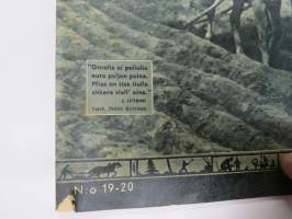 Pellervo 1947 nr 19-20, sis. mm. Koltan perintö sarjakuva, Maaseudun rahaliikenne herää, Säästäminen ja setelistö, Jälleenrakennustoiminnan rahoittaminen...