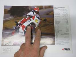 Yamaha TZR125 moottoripyörä -myyntiesite, engalnninkielinen