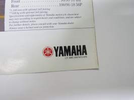 Yamaha TZR125 moottoripyörä -myyntiesite, engalnninkielinen