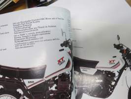 Yamaha XT550 / 250 moottoripyörä -myyntiesite, engalnninkielinen