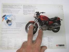 Yamaha TR1 moottoripyörä -myyntiesite, engalnninkielinen