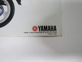 Yamaha FZR1000 moottoripyörä -myyntiesite, engalnninkielinen
