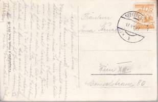 Itävalta - vanha postikortti 1927 - postimerkki mukana. Seekirchen bei Salzburg. Maisemakortti