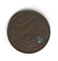 Hollanti 1 cent 1914 ulkomainen kolikko