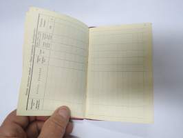 Suomen Ammattiyhdistysten Keskusliitto SAK / Suomen Metallityöväen Liitto ry jäsenkirja 1937
