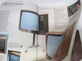 ASA TV - Stereo - ASA 1927 -1977 kuvallinen tehdasesittely + juhlavuoden mallisto -kuvasto / myyntiesite, kansikuva Matti A. Pitkänen