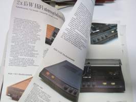 ASA TV - Stereo - ASA 1927 -1977 kuvallinen tehdasesittely + juhlavuoden mallisto -kuvasto / myyntiesite, kansikuva Matti A. Pitkänen