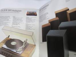 ASA TV - Stereo - ASA 1927 -1977 kuvallinen tehdasesittely + juhlavuoden mallisto -kuvasto / myyntiesite, kansikuva Matti A. Pitkänen