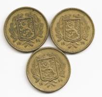 20 markkaa  1934, 1938 ja 1939 yht 3 kpl erä