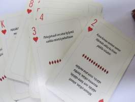 Etelä-Pohojalaaset pelikortit -pelikortit käytetyt, ei jokerikortteja