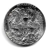 50 markkaa 1981  Kekkonen - hopeaa alkuperäisessä kotelossa