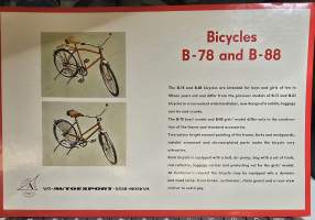 Bicycles  B-78 and B-88 myyntiesite avtoexport