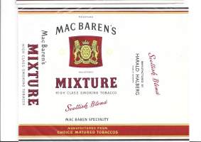 Mac Baren's Mixture Scottish Blend  - tyhjä käyttämätön piipputupakkapakkaus.