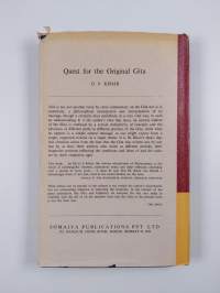 The Bhagavad Gita or the wisdom of Krishna