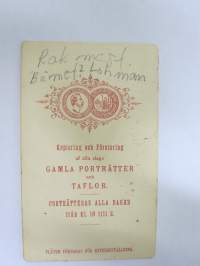 Berndt? Lohman, rakennusmestari, C.A. Hårdh, Helsinki -visiittikorttivalokuva / carte de visite / cdv