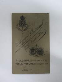 Ester Lindholm - Atelier Universal, Helsinki -visiittikorttivalokuva / carte de visite / cdv