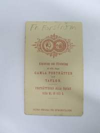 Fr. Forström,Atelier C.A. Hårdh, Helsinki -visiittikorttivalokuva / carte de visite / cdv