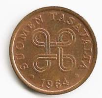 5 penniä  1964