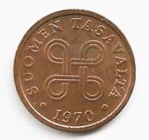 5 penniä  1970