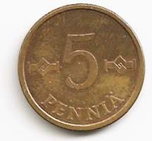 5 penniä  1973