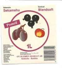 Pomril Sekamehua - tuote-etiketti