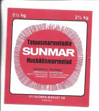 Sunmar Talousmarmeladia - tuote-etiketti