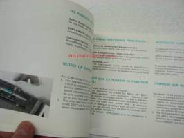 Sony Sony-o-matic TC-95 cassette recorder -instructions, mode démploi, bedienungsanleitung -käyttöohjeet