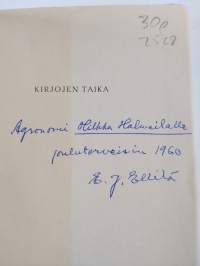 Kirjojen taika (signeerattu, tekijän omiste)