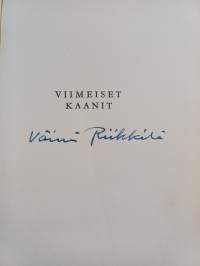 Viimeiset kaanit (signeerattu)