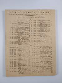 100 Kuuluisaa yksinlaulua II ; Löwe ; Schubert