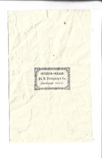 Svitzend-skraae purutupakkaa - käytetty  piipputupakkapakkauksen  kääre aihio 18x11 cm
