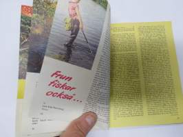 Napp och nytt från Svängsta 1958 (Ab Urfabriken, ABU) -fishing gear catalog (Nyt nappaa -luettelo alkuperäiskielellä), jaettu Suomessa - Länsi-Suomen Urheilukauppa