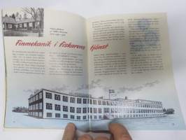 Napp och nytt från Svängsta 1958 (Ab Urfabriken, ABU) -fishing gear catalog (Nyt nappaa -luettelo alkuperäiskielellä), jaettu Suomessa - Länsi-Suomen Urheilukauppa